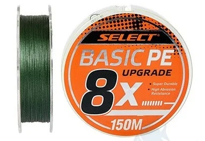 Шнур Select Basic PE 8х 150m (темно-зелений) #0.6/0.10mm 12lb/5.5kg