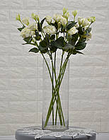 Ветка цветов тройничный "Лизиантус", Айвори (70см)
