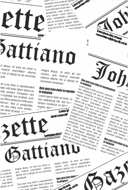 Пакет "банан" міні 20*25 Газета