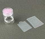 Печатка для стемпінгу широкий з декором "Зефірка" штампик для манікюру та дизайну нігтів друк на нігтях, фото 2