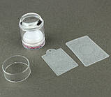 Печатка для стемпінгу широкий з декором "Зефірка" штампик для манікюру та дизайну нігтів друк на нігтях, фото 3