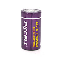 Батарейка литиевая PKCELL ER26500M, 3.6V 6500mah, OEM 2 шт в упаковке,цена за единицу