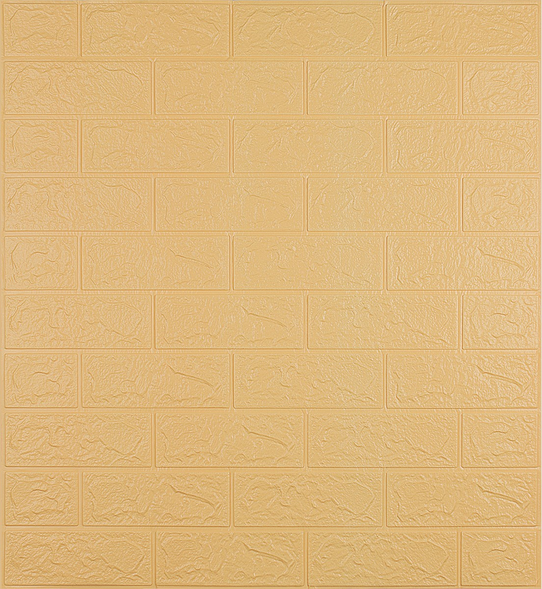 3Д панель під цеглу самоклеюча шпалери 3D самоклейка 700х770х3 мм бежевий