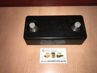 55102-8501300 Амортизатор платформи КАМАЗ МАЗ (з болтами, гайками та гровер.) ПРЯМОГУГОЛЬНИЙ