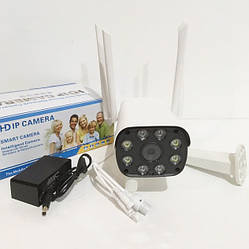 IP-камера зовнішнього спостереження UKC Camera Cad 23D, Wi-Fi, 2 MP, microSD, детектор руху, мікрофон, біла