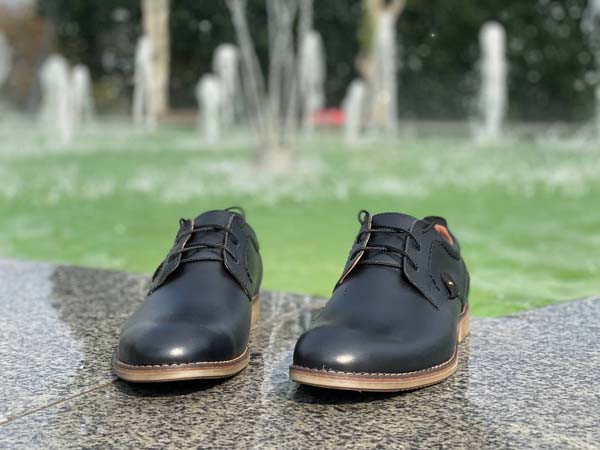 Классические мужские туфли кожаные черные Uk0451 - фото 5 - id-p550185959
