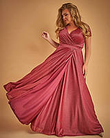 Длинное красивое женское вечернее платье в пол ЗЕРКАЛО большого размера 50-52, 52-54