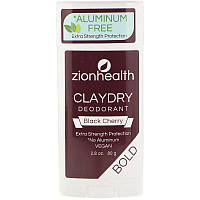 Zion Health, Bold, ClayDry, дезодорант, «Черешня», 80 г
