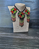 Кольє та сережки ручної роботи Мандала