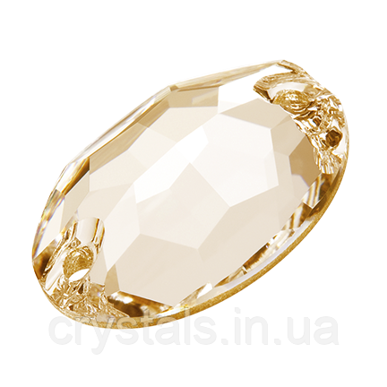 Пришивні овали Preciosa (Чехія) 16х11 мм Crystal Honey 2-й сорт