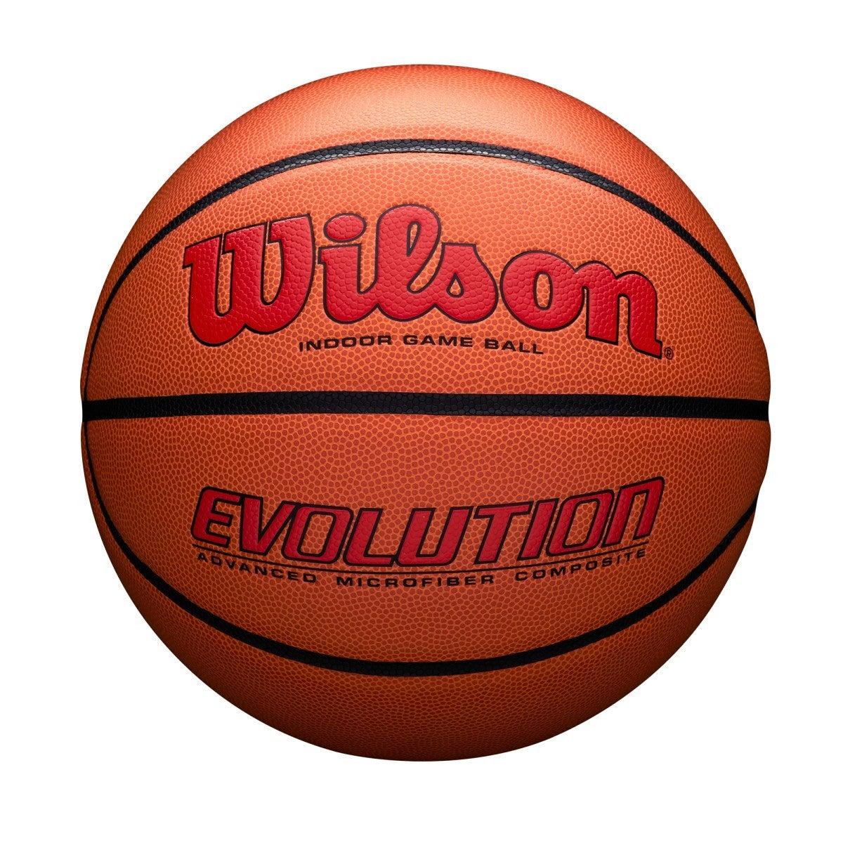 Баскетбольний м'яч Wilson Evolution 295 Game Ball р. 7 (WTB0595XB0705) Scarlet, фото 1