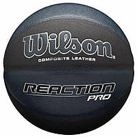 Мяч баскетбольный Wilson Reaction Pro 295 р. 7 (WTB10135XB07) Black