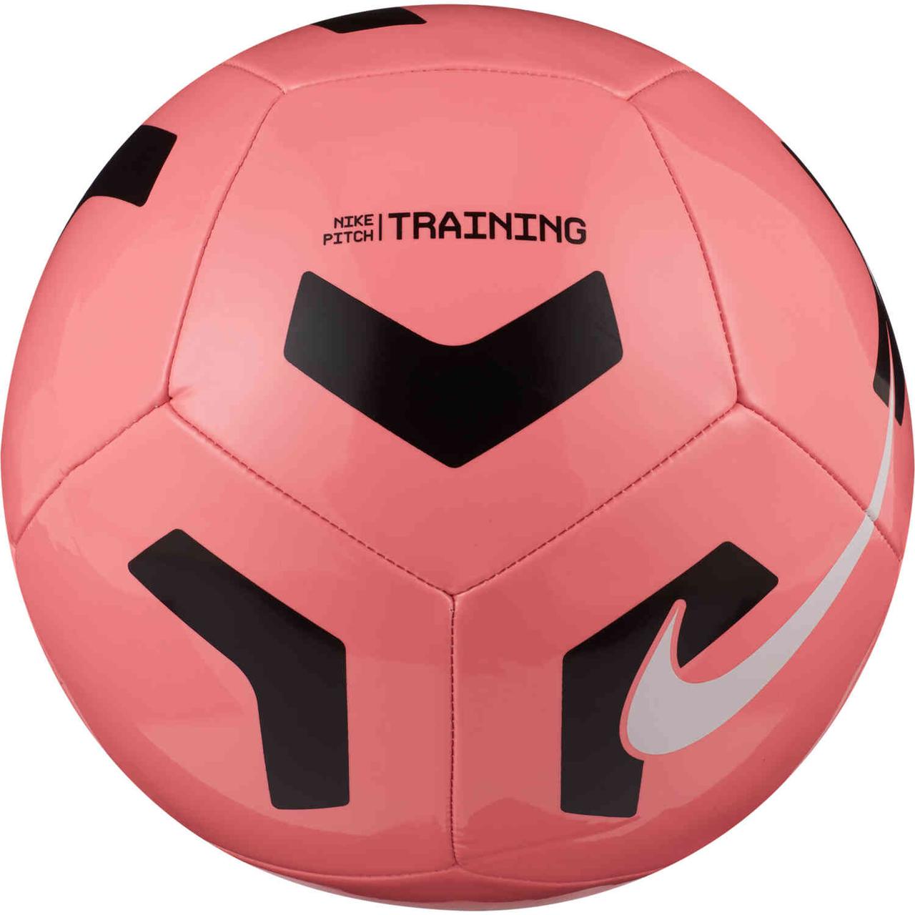 М'яч футбольний Nike Pitch Train р. 5 (CU8034-675) Pink, фото 1