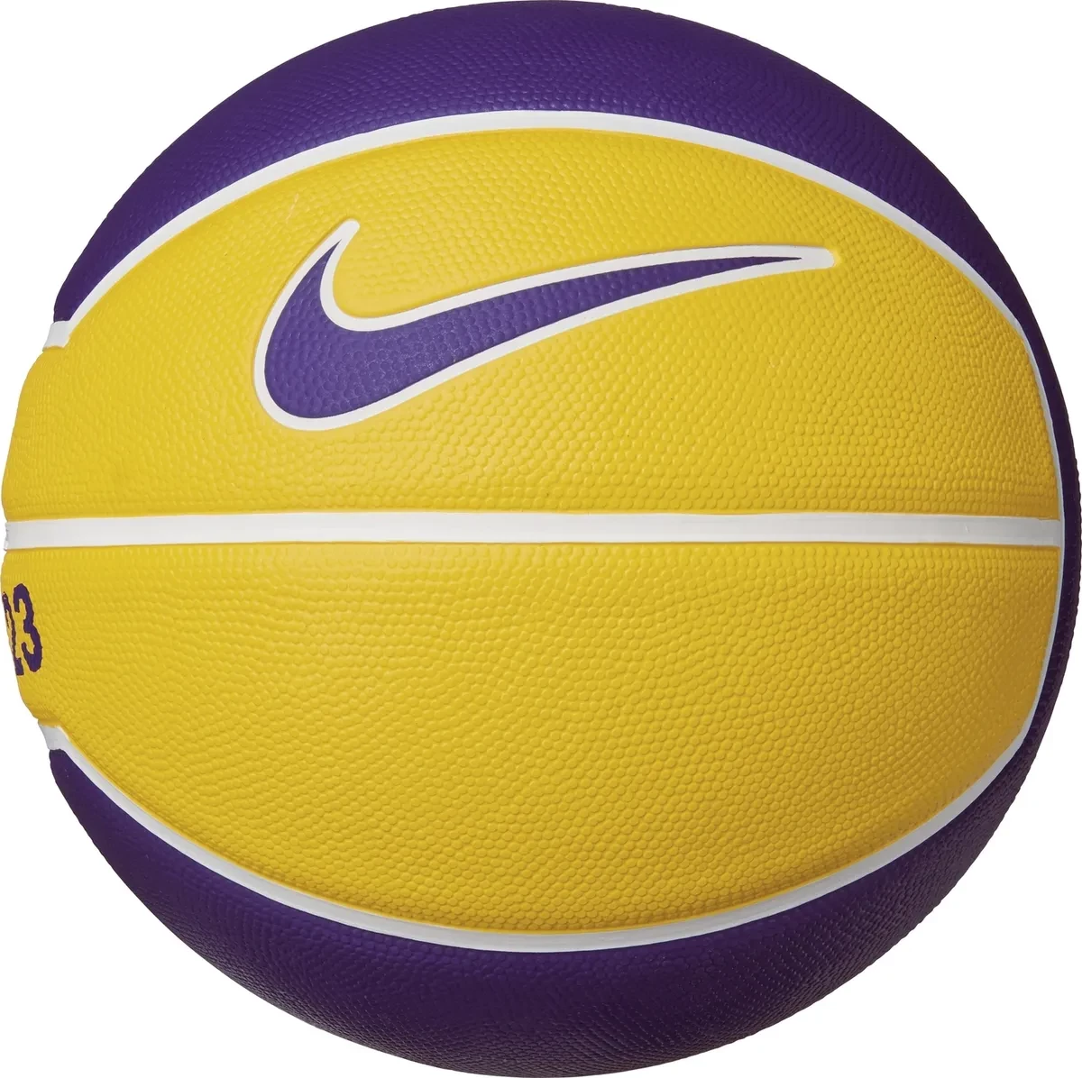 Баскетбольний м'яч Nike Lebron Playground 4P р. 7 (N.000.2784.728.07) Amarillo/White/White/Field Purple, фото 1
