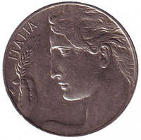 Монета 20 чентезимо. 1910,20,21 год, Италия.