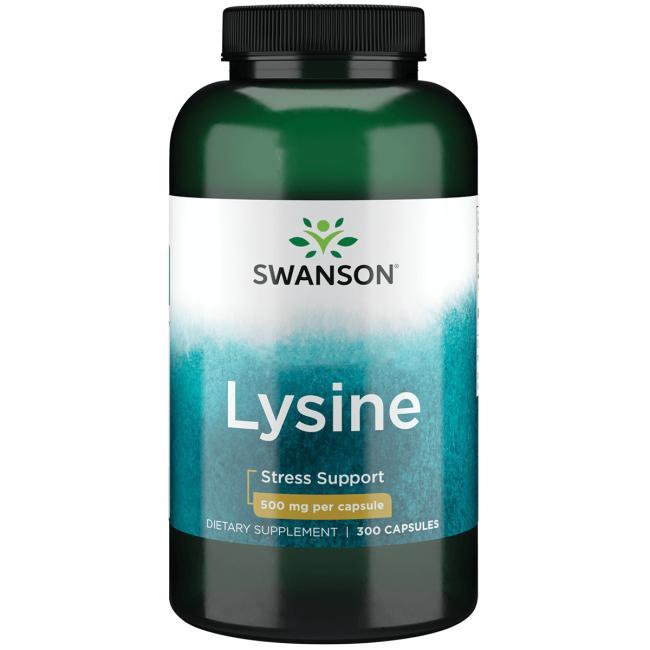 Лізин проти герпесу, L-lysine, Swanson, 300 капсул