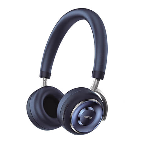 Бездротові накладні навушники Bluetooth з мікрофоном + підтримка AUX | REMAX RB-620HB | Синій