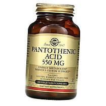 Пантотенова кислота Solgar Pantothenic Acid 550 мг 100 капс, фото 4