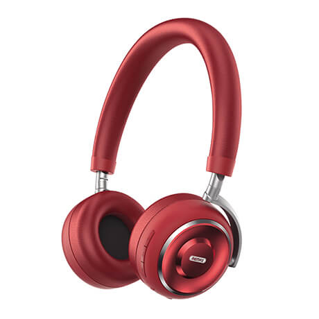 Бездротові накладні навушники Bluetooth з мікрофоном + підтримка AUX | REMAX RB-620HB | Червоний