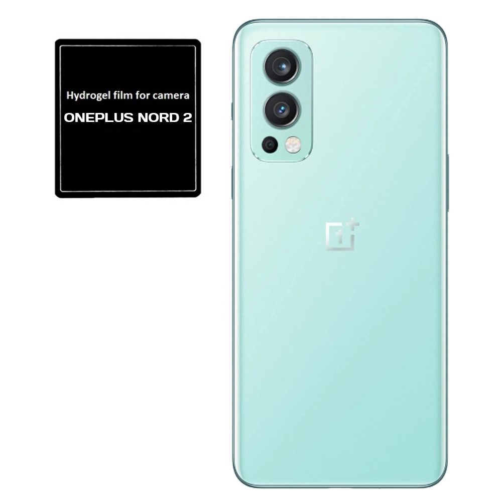 Протиударна гідрогелева плівка Hydrogel Film для OnePlus Nord 2 на камеру 3шт, Transparent, фото 1