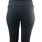 Лосини жіночі зимові брюками на хутрі зі вставками на поясі Jujube чорні розмір S (маломерят) 30032167, фото 5