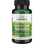 Спіруліна натуральна, Organic Spirulina, Swanson, 500 мг, 180 таблеток