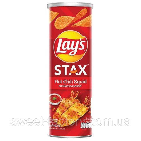 Чіпси Lays Stax Hot Chili Squid 100g