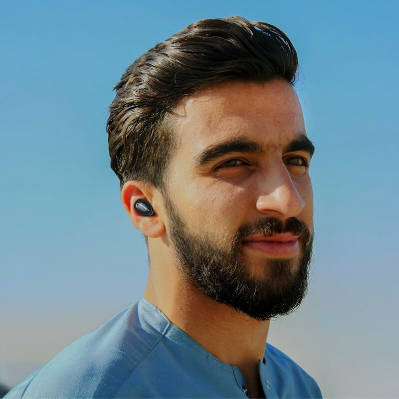 Bluetooth-гарнітура для телефону BOROFONE Mikey MINI BT headset BC34 |BT5.0, 40mAh| Чорний - фото 3 - id-p1466916469