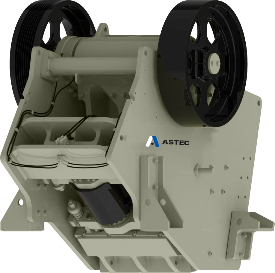 Стаціонарна щокова дробарка Astec Hydra-Jaw, виробництво щебеню