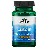 Лютеїн для зору, Lutein, Swanson, 40 мг, 60 желатинових капсул
