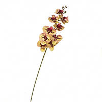 Искусственная орхидея 106 см желтая (силикон)