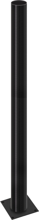 Опора сталева — висота 1000 мм, діаметр 60 мм (e.street.bollard.st.1000.black), E.NEXT (l0120061)