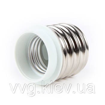 Перехідник з Е40 на Е27 (e.lamp adapter.Е40/Е27.white), E.NEXT (s9100020)