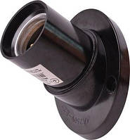 Патрон бакелітовий Е27 настінний, чорний (e.lamp socket wall skew side.E27.bk.black), E.NEXT