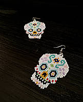 Сережки ручної роботи Цукровий череп