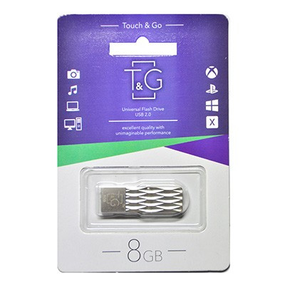 USB 8GB T&G 103 Metal Series Silver (TG103-8G)