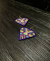 Сережки ручної роботи Геометрія