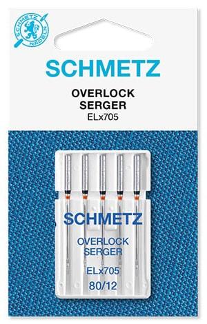 22. Игла для оверлока и распошивалки Overlock ELX705 № 80 5 шт без картонки