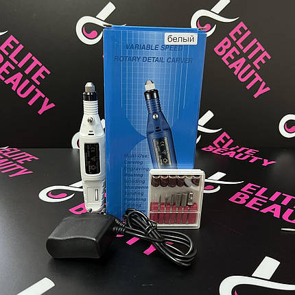 Фрезер-ручка 20000 обертів/хв, 9 Вт біла, фото 1