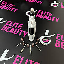 Фрезер-ручка 20000 обертів/хв, 9 Вт біла, фото 3