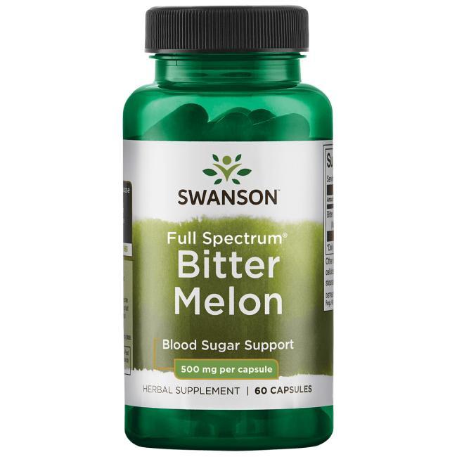 Гіркий огірок, Bitter Melon Momordica, Swanson, 500 мг, 60 капсул