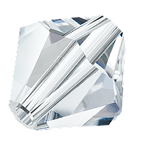Кришталеві біконуси Preciosa (Чехія) 3 мм Crystal 2-й сорт