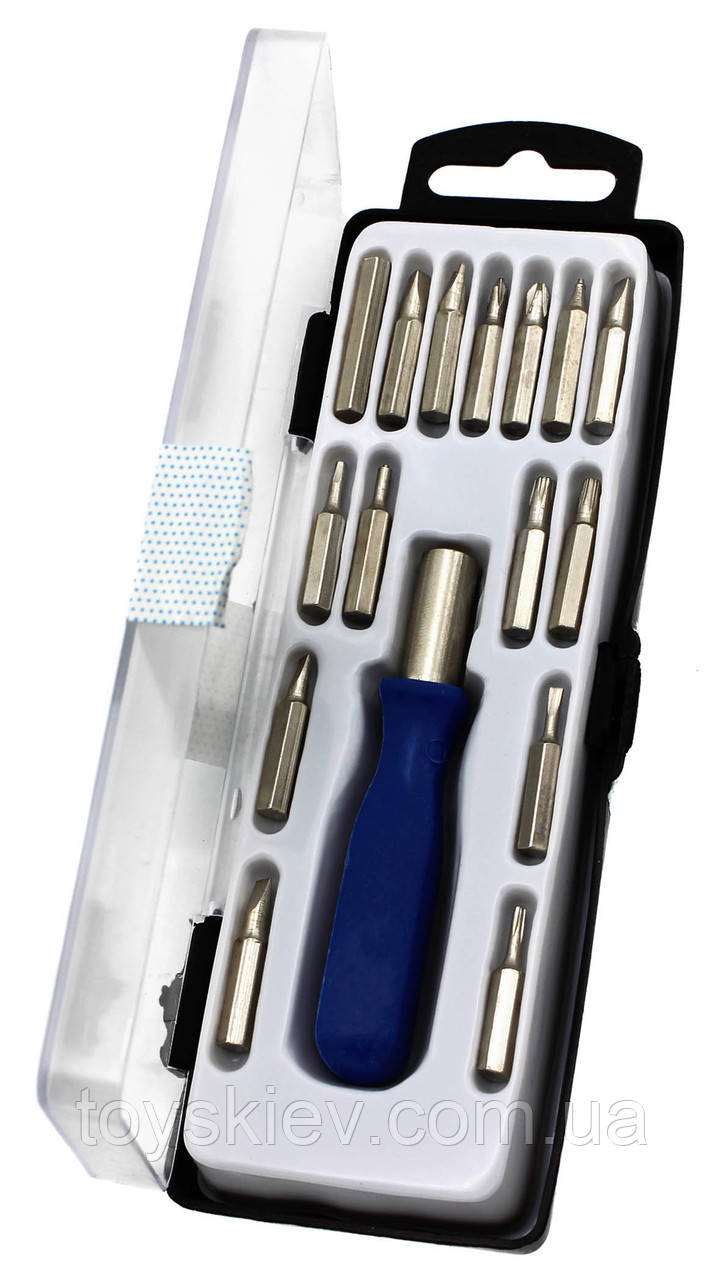 Набір викруток "Jackly" Student Tools Kit, набір із ручкою й 16 насадок.