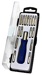 Набір викруток "Jackly" Student Tools Kit, набір із ручкою й 16 насадок.