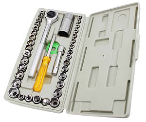 Набір інcтрументів ключ тріскачка, викрутка, біти, головки, AIWA середній