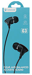 Вакуумні навушники-гарнітура Celebrat G3