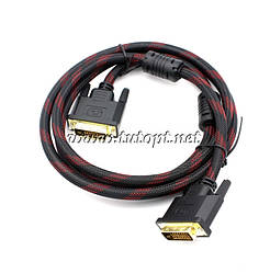 Кабель DVI на DVI 1.5 м 1.4V Тканинна обплетення