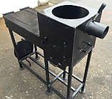 Мангал з пічкою під казан і відкидним столиком, сталь 4 мм цільнозварний, фото 4