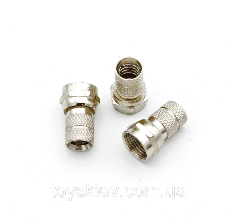 Штекер F роз'єм RG-6 (size18mm) цинк