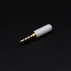 Штекер 3.5 мм 4pin Білий